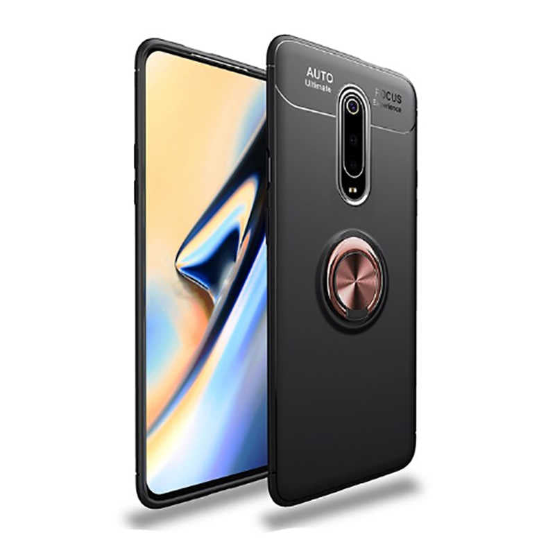 Xiaomi Mi 9T Kılıf Zore Ravel Silikon Kapak Siyah-Rose Gold