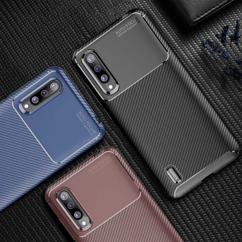 Xiaomi Mi A3 Kılıf Zore Negro Silikon Kapak Kahverengi