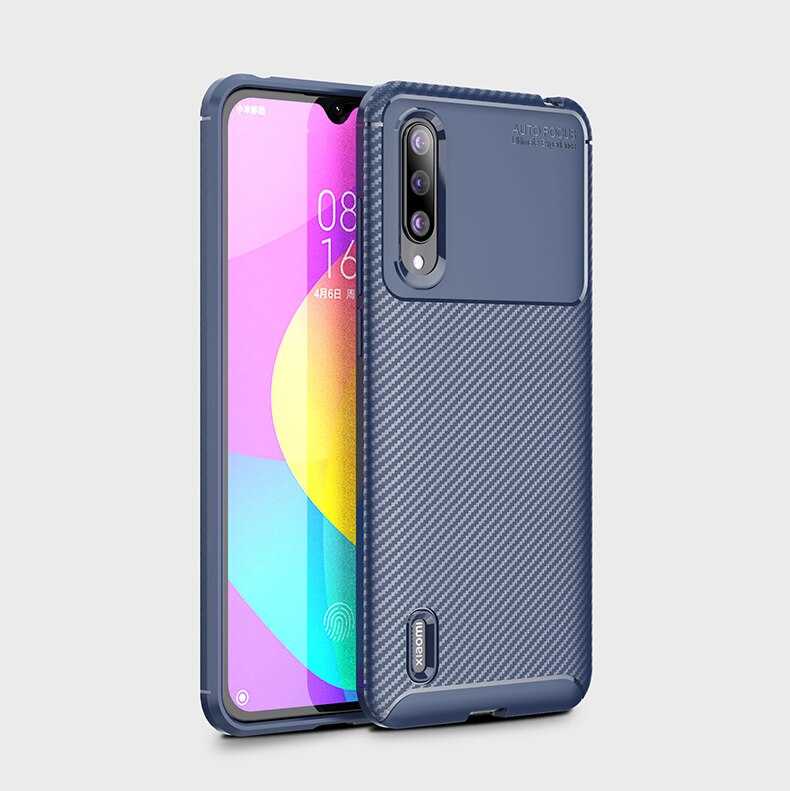 Xiaomi Mi A3 Kılıf Zore Negro Silikon Kapak Lacivert