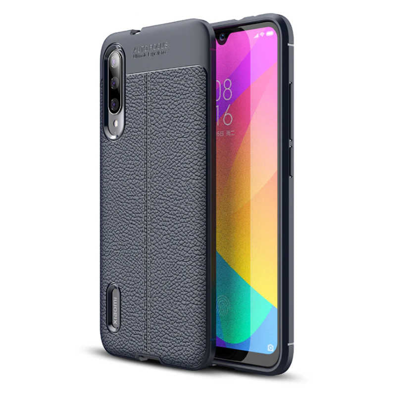 Xiaomi Mi A3 Kılıf Zore Niss Silikon Kapak Lacivert