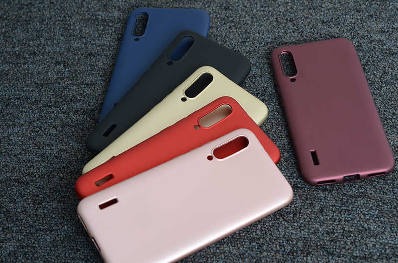 Xiaomi Mi A3 Kılıf Zore Premier Silikon Kapak Mürdüm