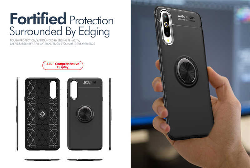 Xiaomi Mi A3 Kılıf Zore Ravel Silikon Kapak Siyah-Rose Gold