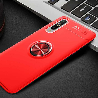 Xiaomi Mi A3 Kılıf Zore Ravel Silikon Kapak Kırmızı