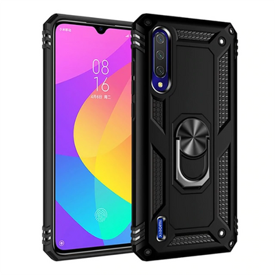 Xiaomi Mi A3 Kılıf Zore Vega Kapak Siyah