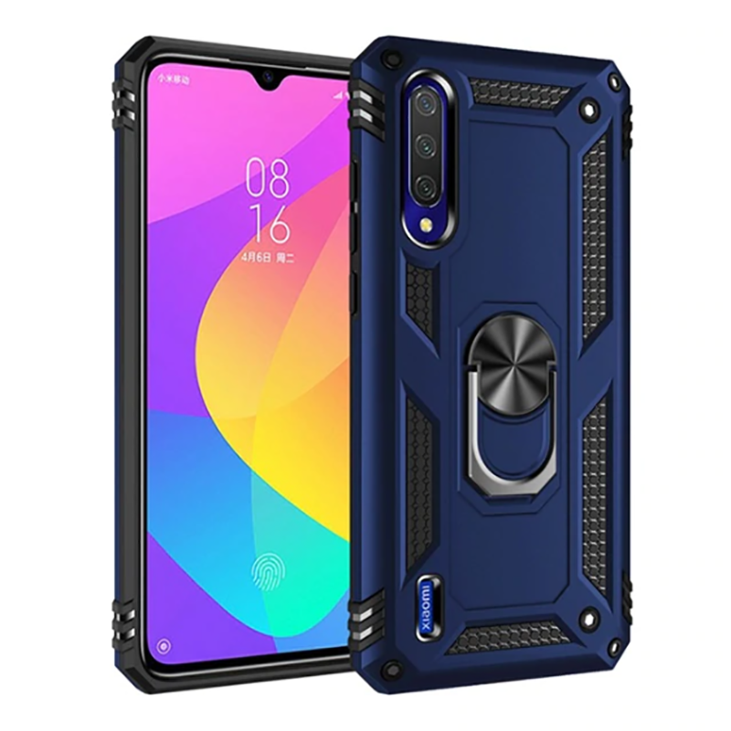 Xiaomi Mi A3 Kılıf Zore Vega Kapak Mavi