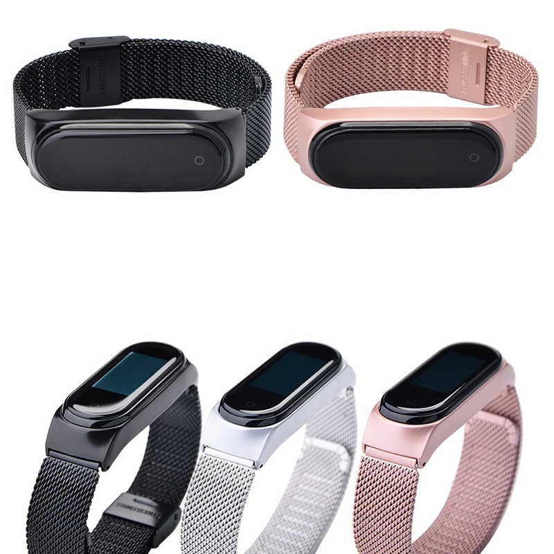 Xiaomi Mi Band 3 KRD-06 Metal Kordon Gümüş