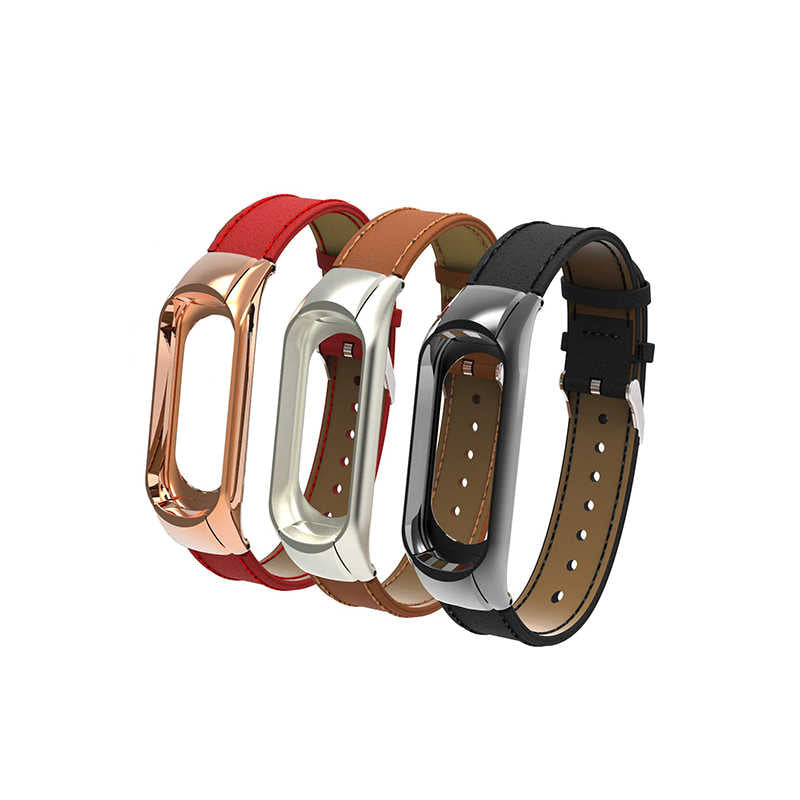 Xiaomi Mi Band 3 KRD-07 Deri Kordon Siyah