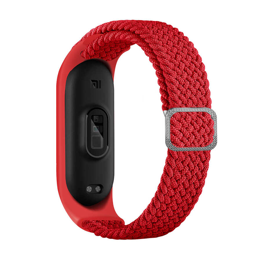Xiaomi Mi Band 3 KRD-49 Örgü Kordon Kırmızı
