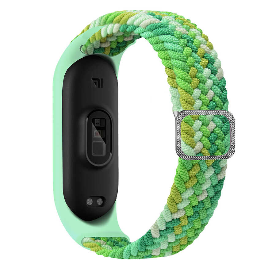 Xiaomi Mi Band 4 KRD-49 Örgü Kordon Colorful Green