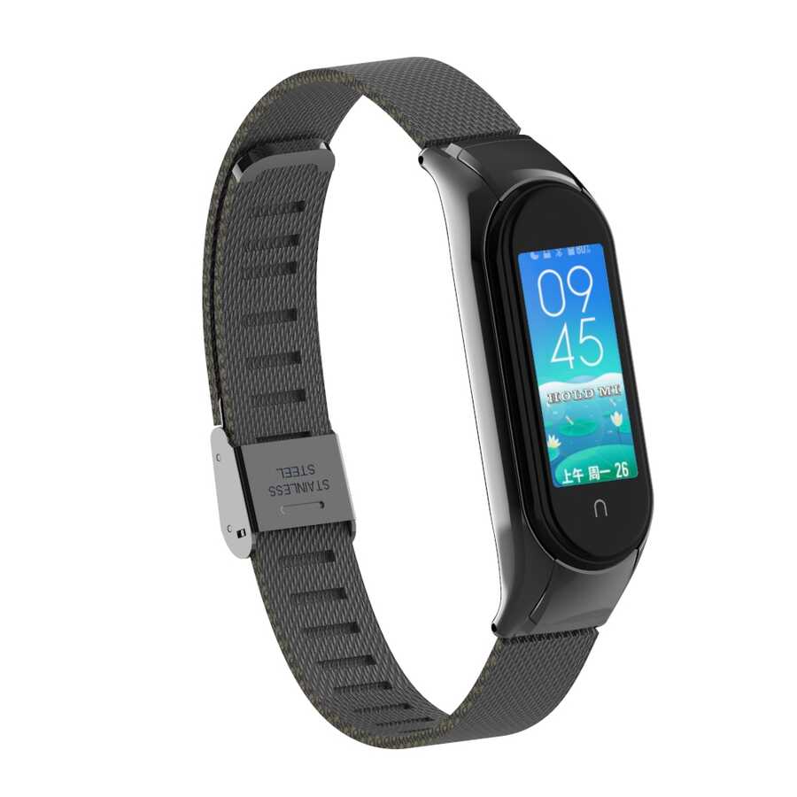 Xiaomi Mi Band 5 KRD-06 Metal Kordon Siyah