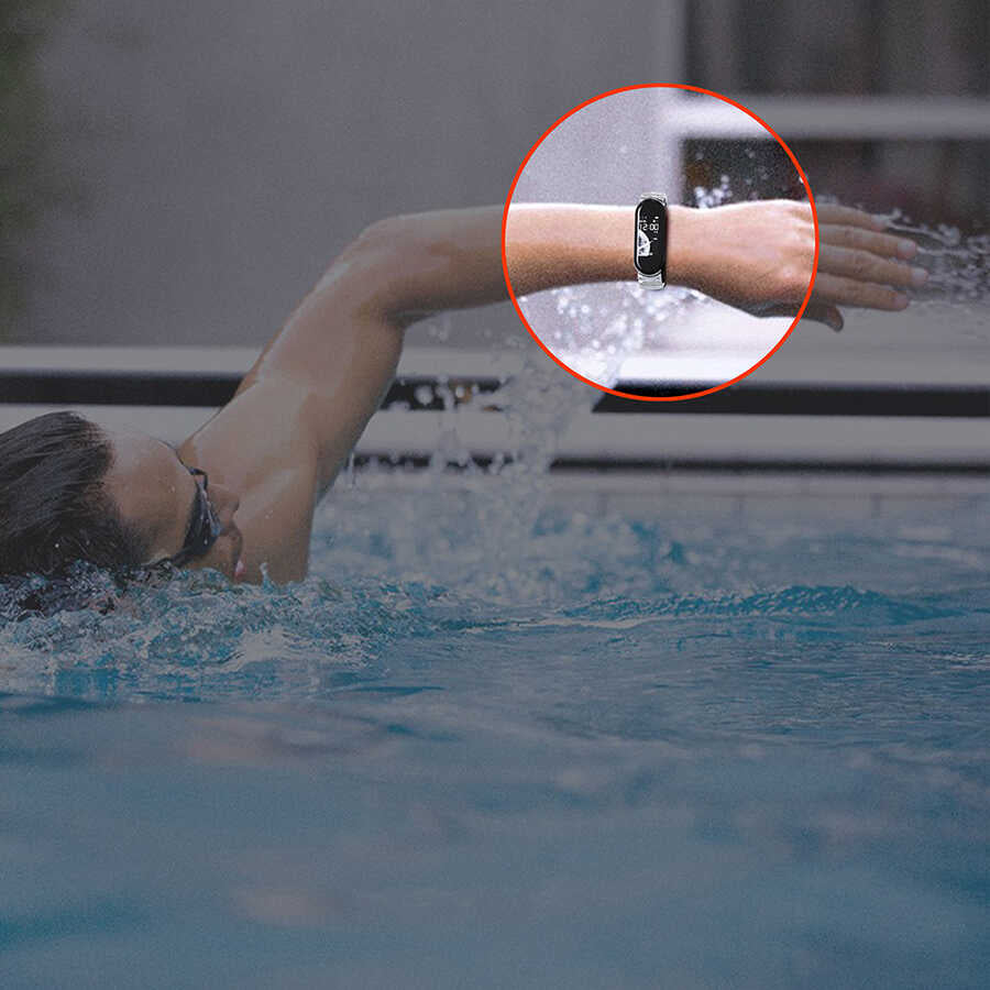 Xiaomi Mi Band 5 KRD-27 Silikon Kordon Siyah