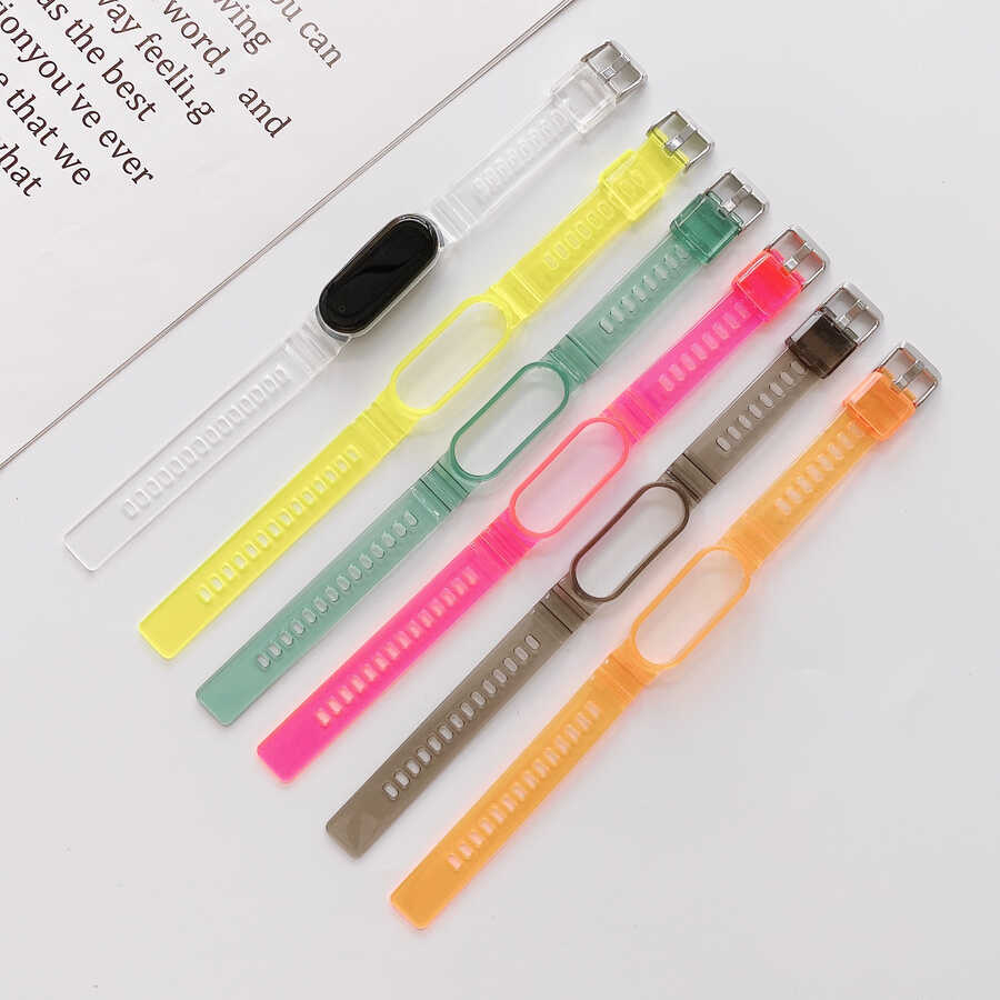 Xiaomi Mi Band 5 KRD-27 Silikon Kordon Sarı