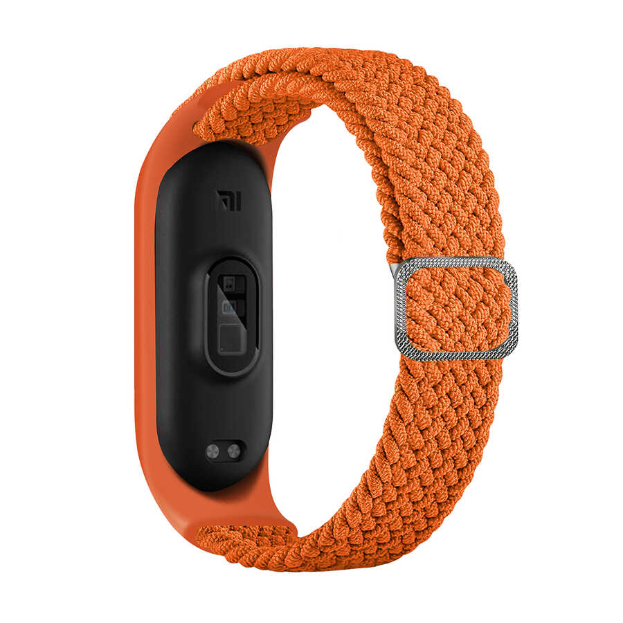 Xiaomi Mi Band 5 KRD-49 Örgü Kordon Papaya