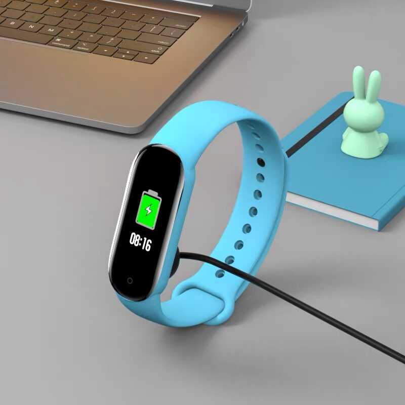 Xiaomi Mi Band 5 Zore Usb Şarj Kablosu Siyah