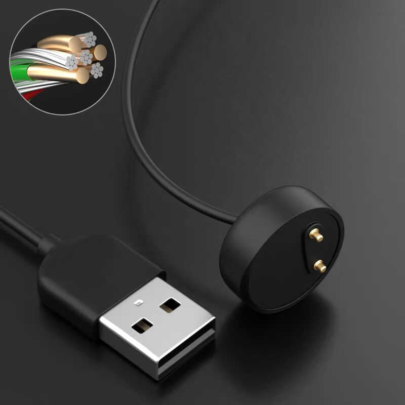 Xiaomi Mi Band 5 Zore Usb Şarj Kablosu Siyah
