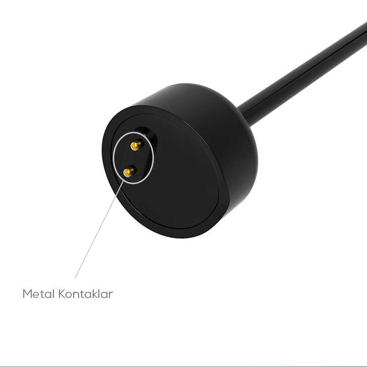 Xiaomi Mi Band 5 Zore Usb Şarj Kablosu Siyah