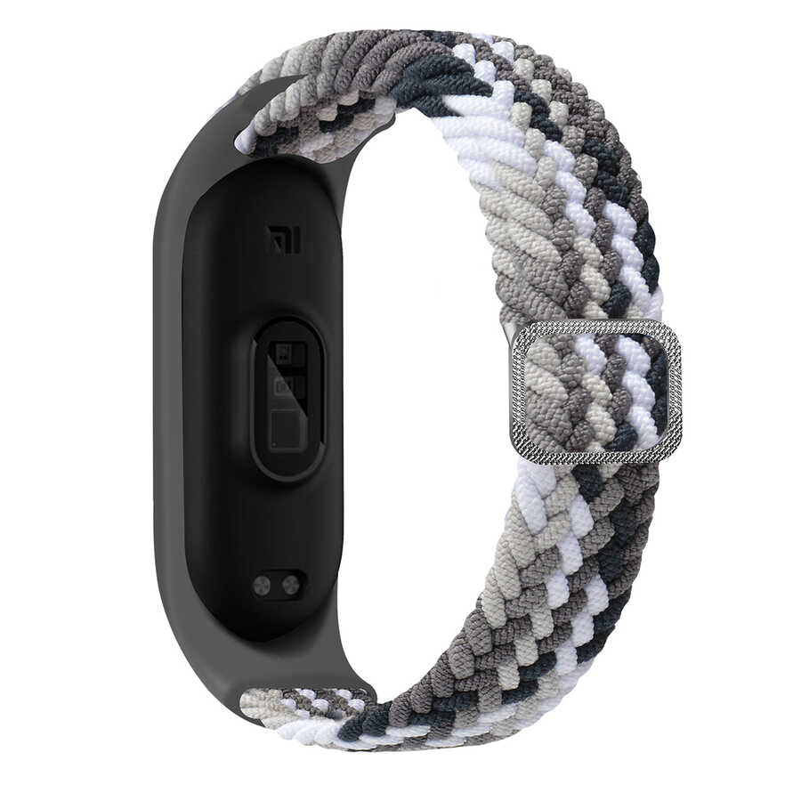 Xiaomi Mi Band 6 KRD-49 Örgü Kordon Colorful Black