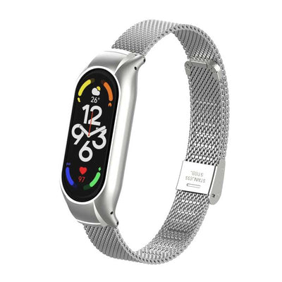 Xiaomi Mi Band 7 KRD-06 Metal Kordon Gümüş