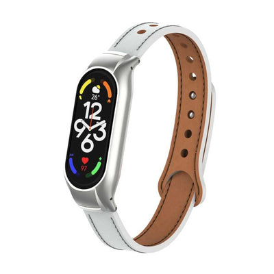 Xiaomi Mi Band 7 KRD-68 Deri Kordon Beyaz