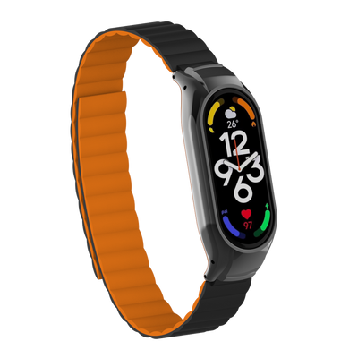 Xiaomi Mi Band 7 KRD-69 Kordon Siyah-Turuncu