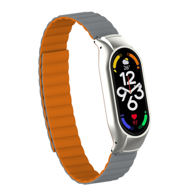 Xiaomi Mi Band 7 KRD-69 Kordon Gri-Turuncu