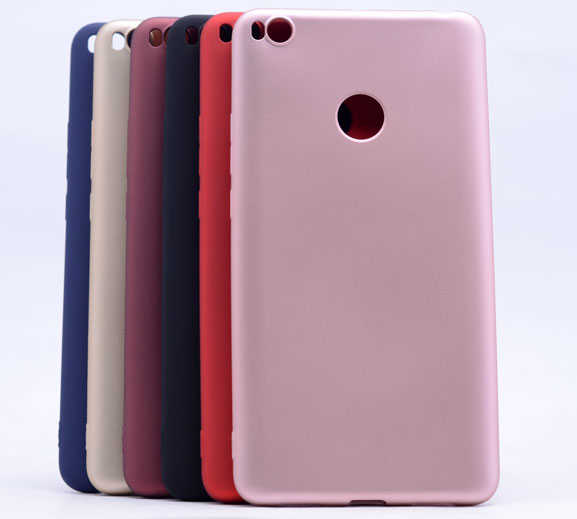 Xiaomi Mi Max 2 Kılıf Zore Premier Silikon Kapak Bordo