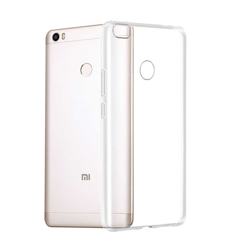 Xiaomi Mi Max 2 Kılıf Zore Süper Silikon Kapak Renksiz
