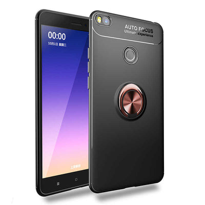 Xiaomi Mi Max 2 Kılıf Zore Ravel Silikon Kapak Siyah-Rose Gold