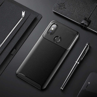 Xiaomi Mi Max 3 Kılıf Zore Negro Silikon Kapak Siyah
