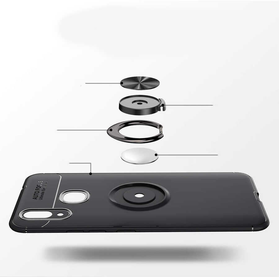 Xiaomi Mi Max 3 Kılıf Zore Ravel Silikon Kapak Siyah
