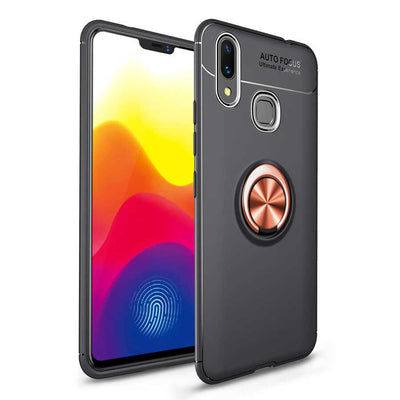 Xiaomi Mi Max 3 Kılıf Zore Ravel Silikon Kapak Siyah-Rose Gold