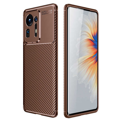 Xiaomi Mi Mix 4 Kılıf Zore Negro Silikon Kapak Kahverengi