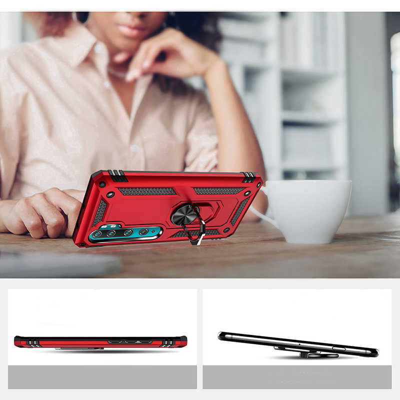 Xiaomi Mi Note 10 Kılıf Zore Vega Kapak Siyah