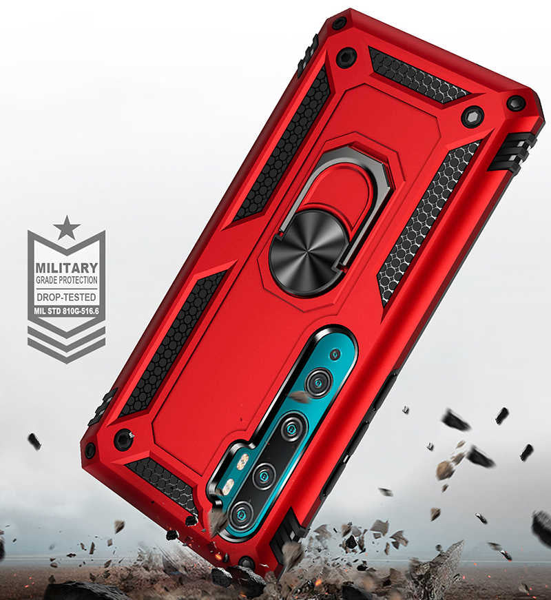 Xiaomi Mi Note 10 Kılıf Zore Vega Kapak Mavi