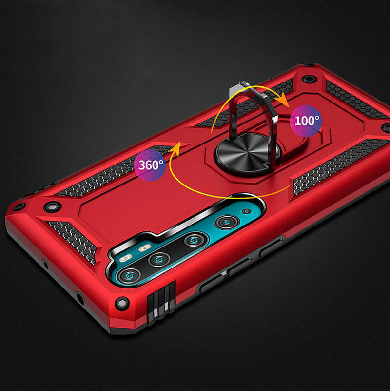 Xiaomi Mi Note 10 Kılıf Zore Vega Kapak Mavi