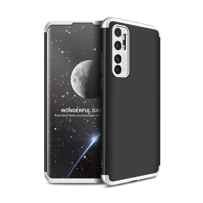 Xiaomi Mi Note 10 Lite Kılıf Zore Ays Kapak Siyah-Gri