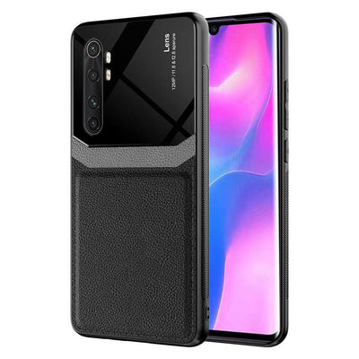 Xiaomi Mi Note 10 Lite Kılıf Zore Emiks Kapak Siyah