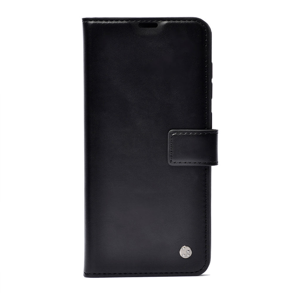Xiaomi Mi Note 10 Lite Kılıf Zore Kar Deluxe Kapaklı Kılıf Siyah