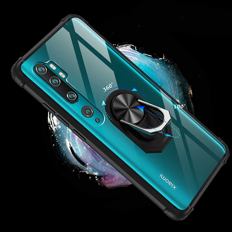 Xiaomi Mi Note 10 Lite Kılıf Zore Mola Kapak Siyah