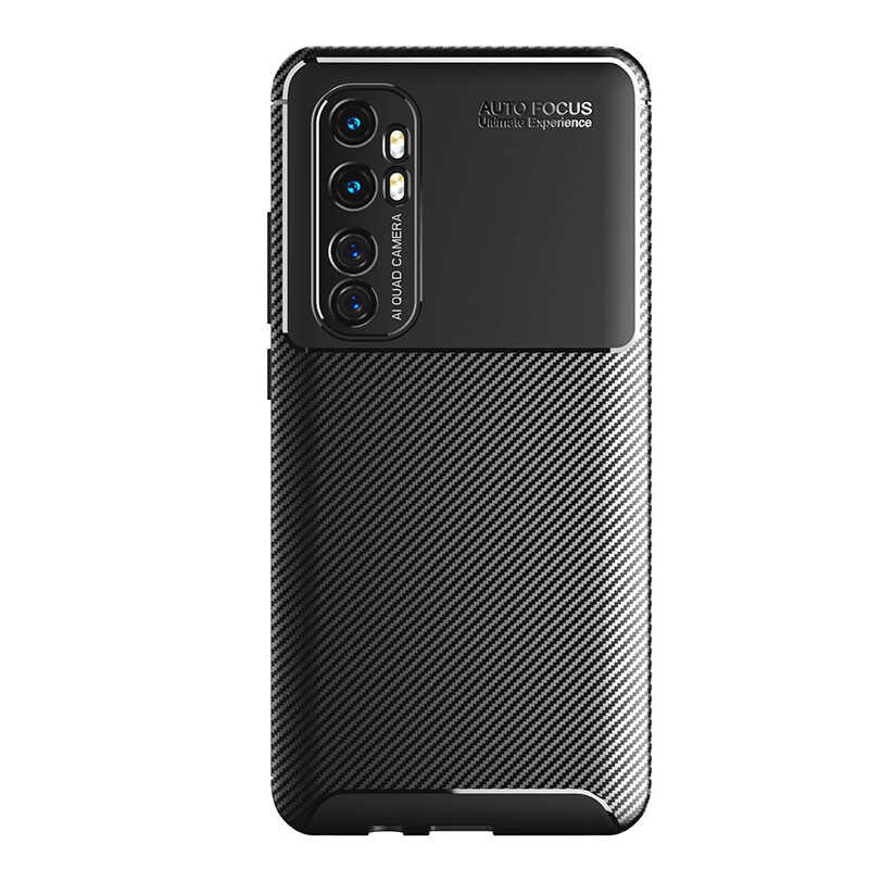 Xiaomi Mi Note 10 Lite Kılıf Zore Negro Silikon Kapak Siyah