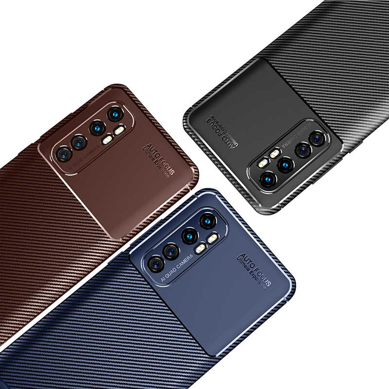 Xiaomi Mi Note 10 Lite Kılıf Zore Negro Silikon Kapak Lacivert