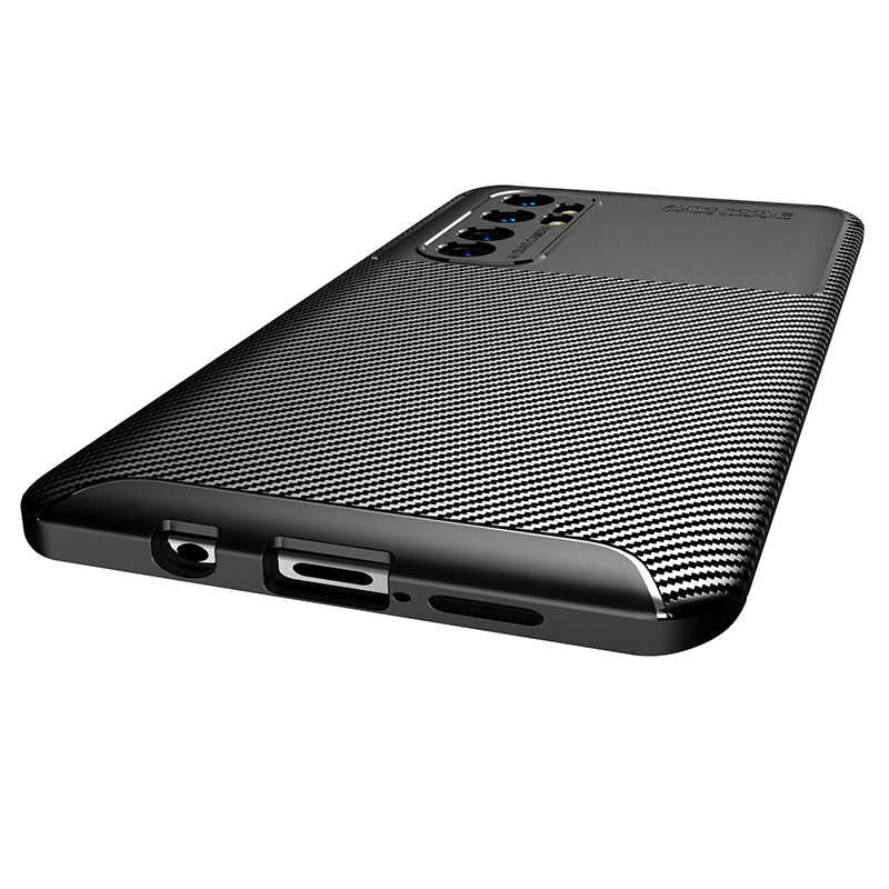 Xiaomi Mi Note 10 Lite Kılıf Zore Negro Silikon Kapak Siyah