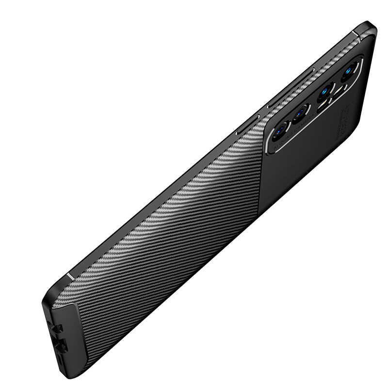 Xiaomi Mi Note 10 Lite Kılıf Zore Negro Silikon Kapak Siyah