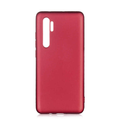 Xiaomi Mi Note 10 Lite Kılıf Zore Premier Silikon Kapak Mürdüm