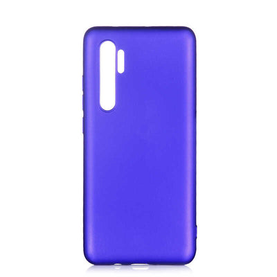 Xiaomi Mi Note 10 Lite Kılıf Zore Premier Silikon Kapak Saks Mavi