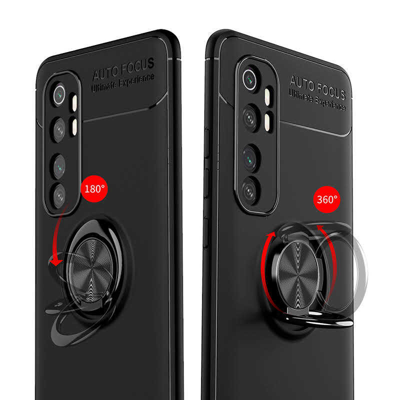 Xiaomi Mi Note 10 Lite Kılıf Zore Ravel Silikon Kapak Siyah