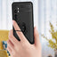 Xiaomi Mi Note 10 Lite Kılıf Zore Ravel Silikon Kapak Siyah-Mavi