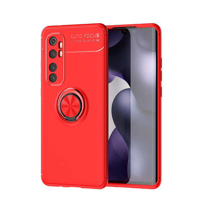 Xiaomi Mi Note 10 Lite Kılıf Zore Ravel Silikon Kapak Kırmızı