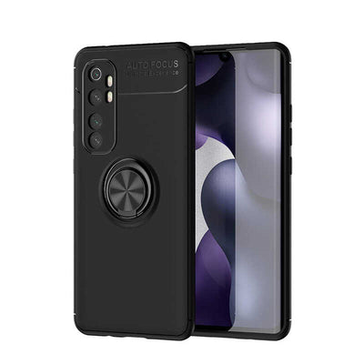Xiaomi Mi Note 10 Lite Kılıf Zore Ravel Silikon Kapak Siyah