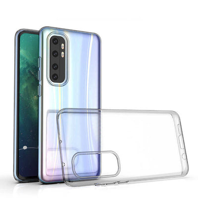 Xiaomi Mi Note 10 Lite Kılıf Zore Süper Silikon Kapak Renksiz